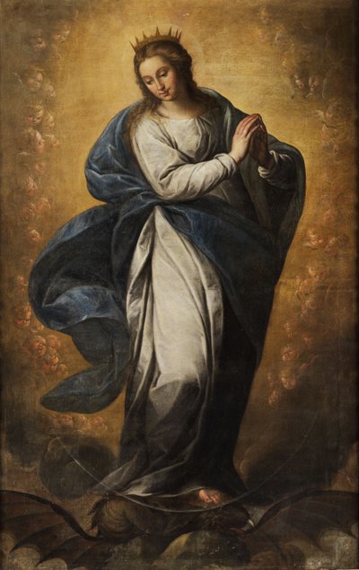 Praying Madonna of the Crescent Moon by Unbekannt Unbekannt